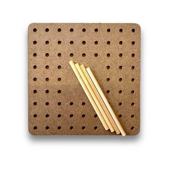 Hovedbilde Trebrett for blokking 15x15 cm