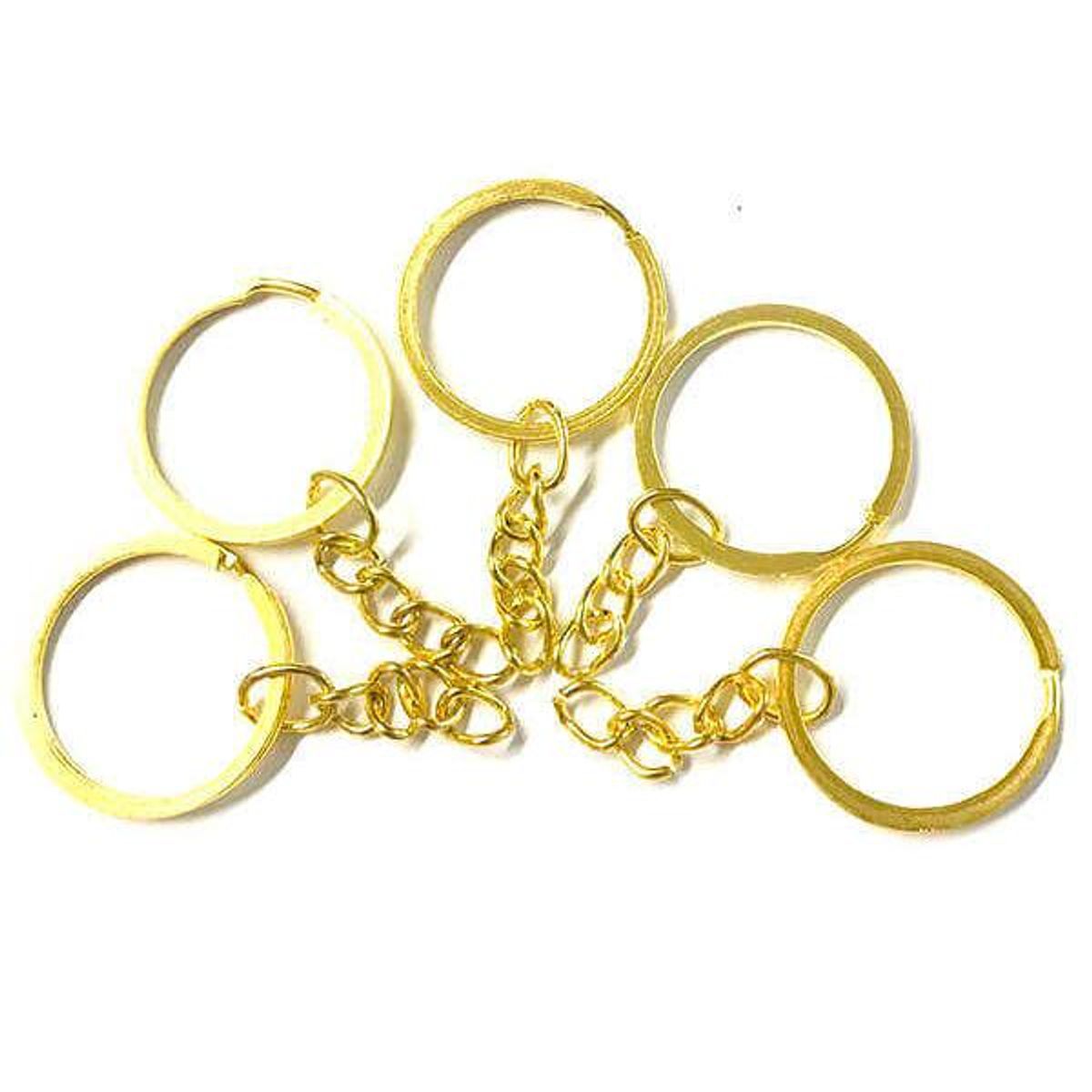 Nøkkelring gull 5pk