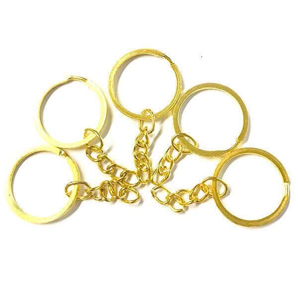 Hovedbilde Nøkkelring gull 5pk